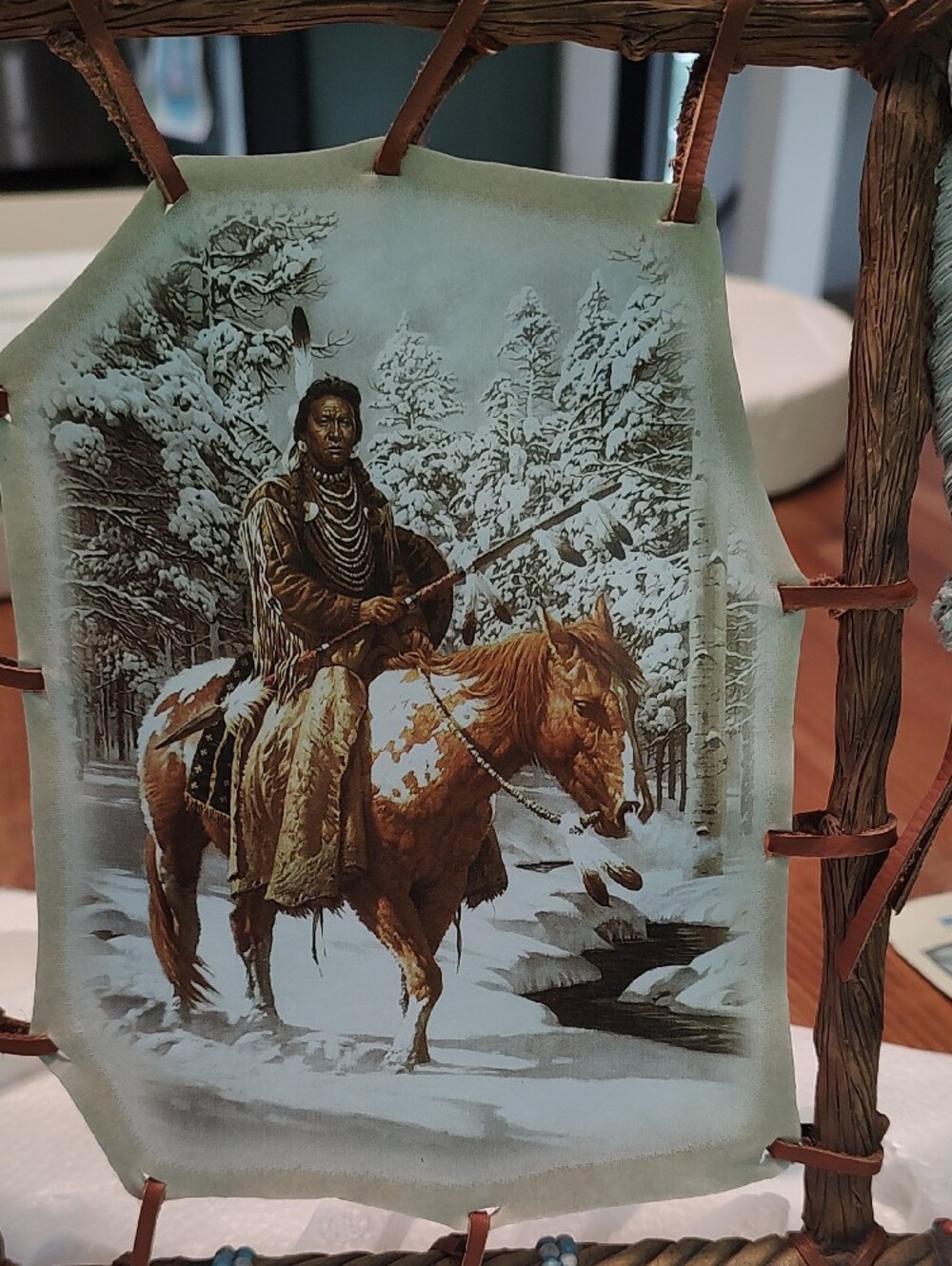 Rustic Western Native Rider Wall Art - Picture 5 of 6